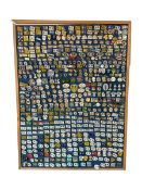 Leeds United football club - approximately six-hundred pin badges including player badges (John Char