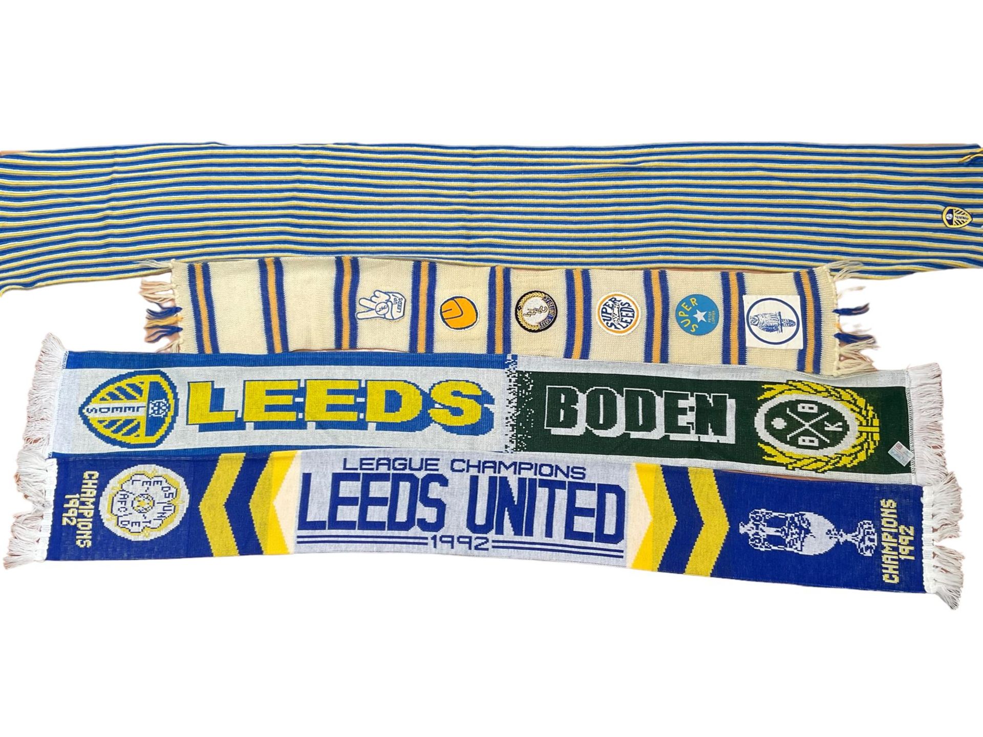 Leeds United football club - thirty-five club scarves including Champions 1992 - Image 8 of 9