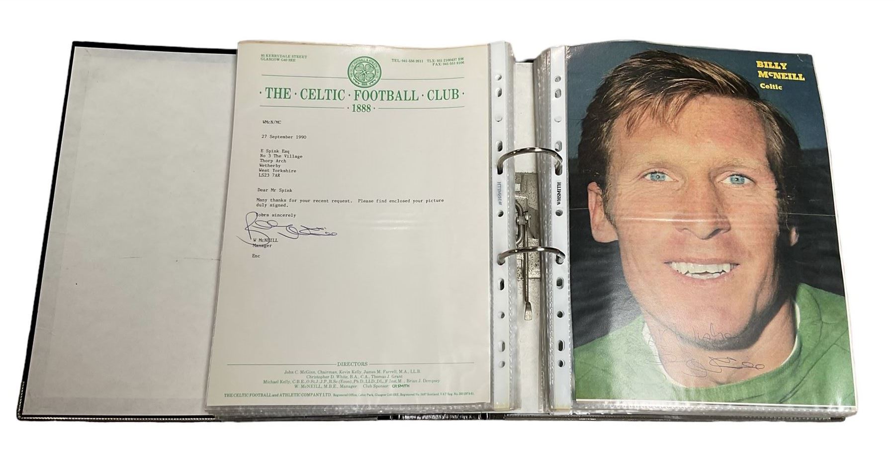 Mostly Scottish footballing autographs and signatures including Billy McNeill - Image 6 of 11