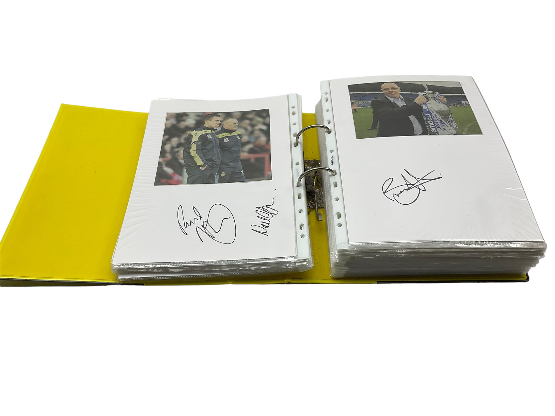 Leeds United football club - various autographs and signatures including Neil Warnock - Image 7 of 12