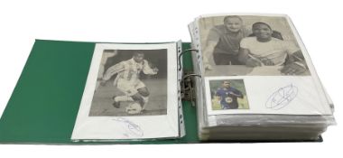 Leeds United football club - various autographs and signatures including Denis Wise