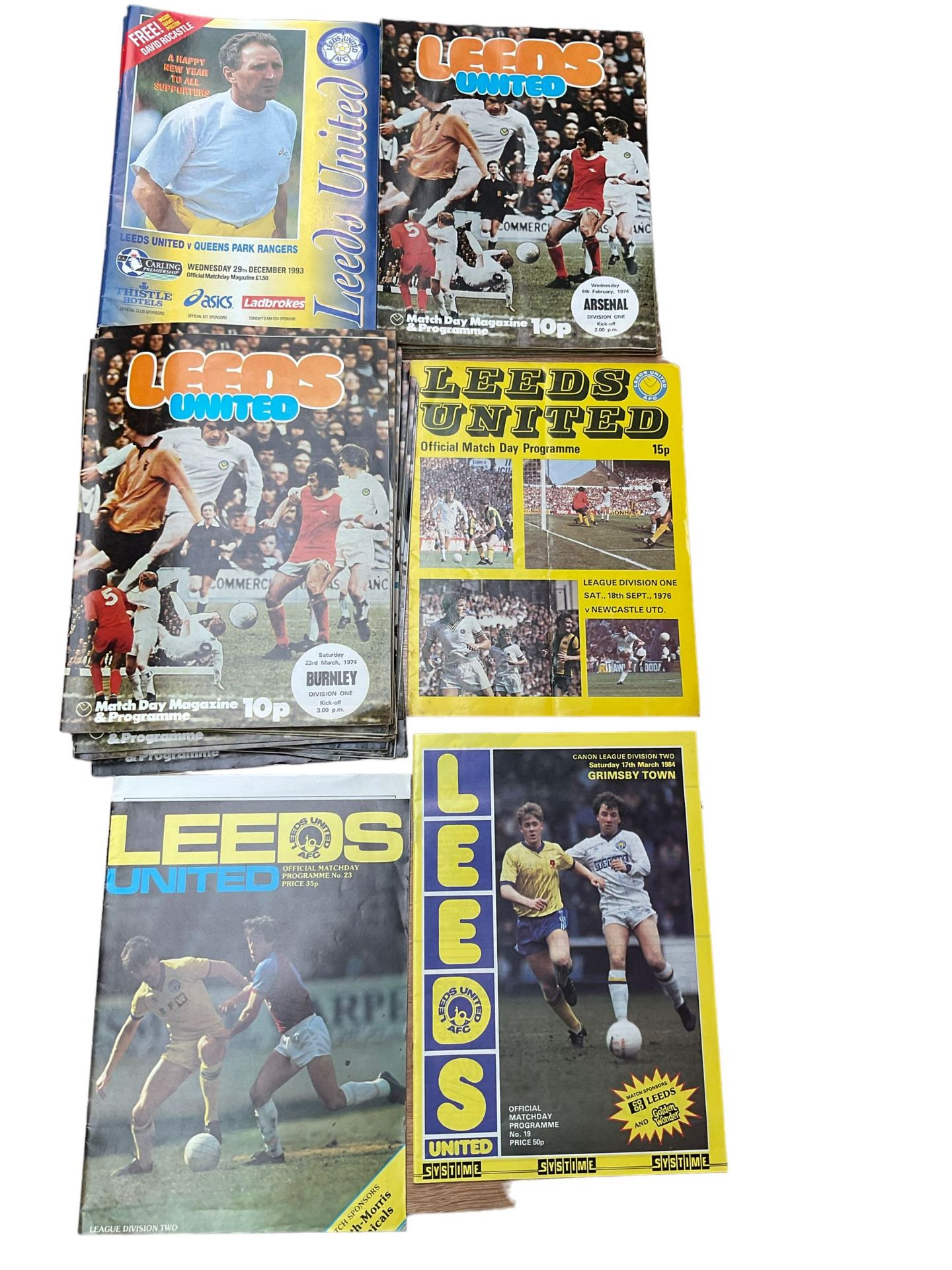 Leeds United football club - over three-hundred home game programmes including - Image 4 of 5
