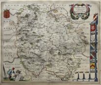 Johannes (Joan) Blaeu (Dutch 1596-1673): 'Herefordia Comitatus (Herefordshire)'
