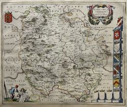 Johannes (Joan) Blaeu (Dutch 1596-1673): 'Herefordia Comitatus (Herefordshire)'