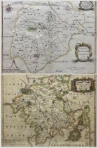 Robert Morden (British c.1650-1703): 'Comitatus Rotelandiae tabula Nova & Aucta' (Rutland) and 'Worc