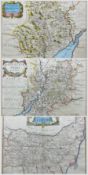 Robert Morden (British c.1650-1703): 'The County of Monmouth' Gloucestershire' and 'Suffolk'