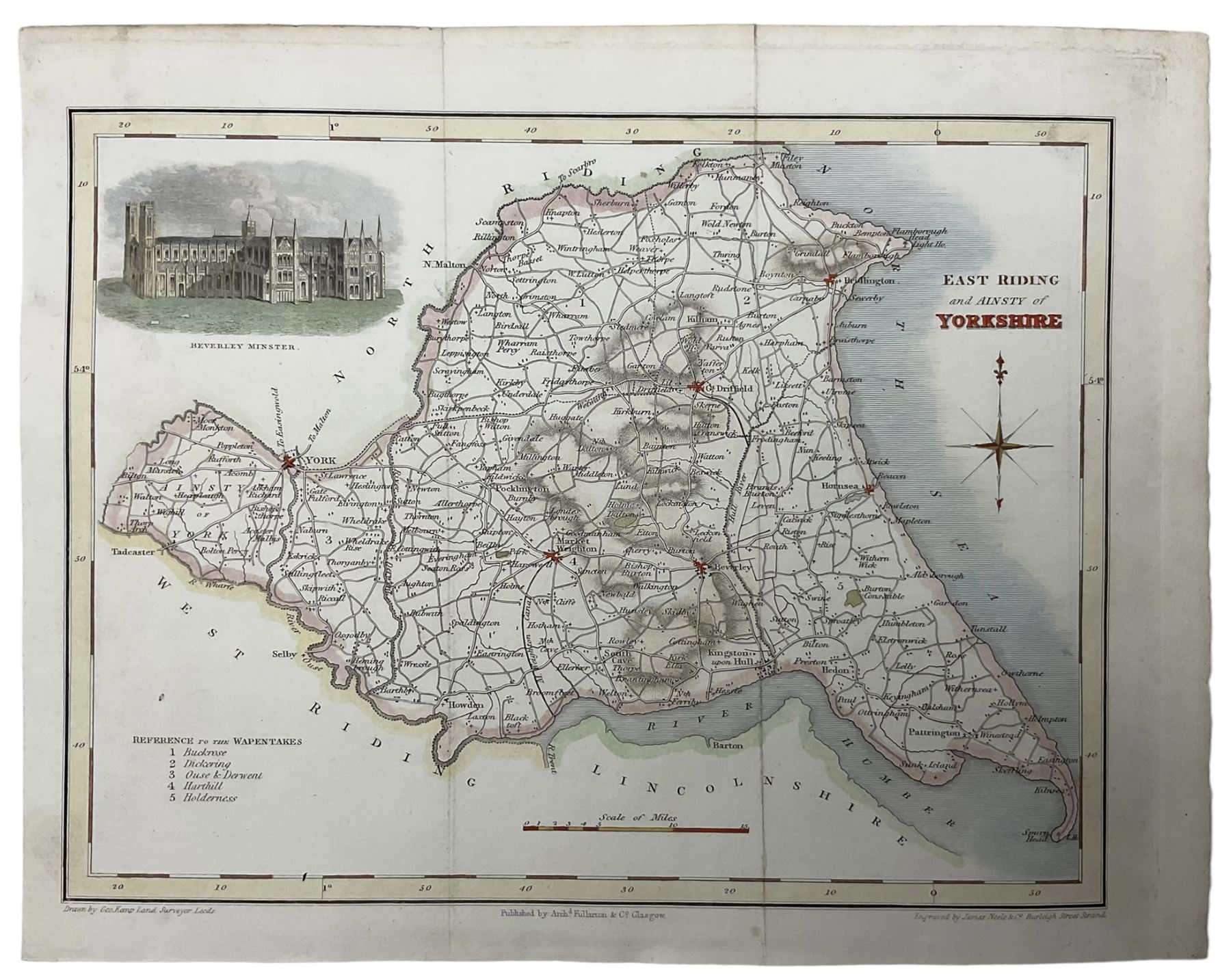 John Cary (British 1754-1835): 'North Riding of Yorkshire' 'North Plan of the West Riding' South Par - Image 6 of 8