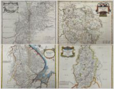 Robert Morden (British c.1650-1703): 'Nottinghamshire' 'Gloucestershire' 'Herefordshire' and 'Lincol