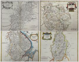 Robert Morden (British c.1650-1703): 'Nottinghamshire' 'Gloucestershire' 'Herefordshire' and 'Lincol