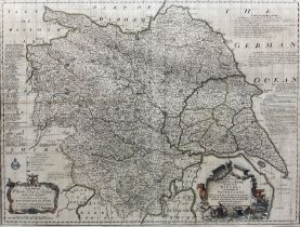 Emanuel Bowen (British 1694-1767): 'An Accurate Map of the County of York Divided into its Ridings a