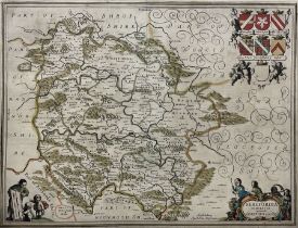 Jan Jansson (Dutch 1588-1664): 'Herefordia Comitatus Vernacule - Herefordshire'