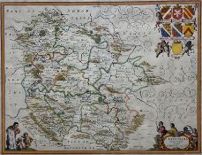 Jan Jansson (Dutch 1588-1664): 'Herefordia Comitatus Vernacule - Herefordshire'