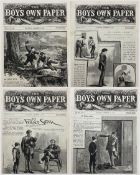 Boy's Own Paper - Volume V complete run of fifty two from October 7th 1882 (No.195) to September 29t