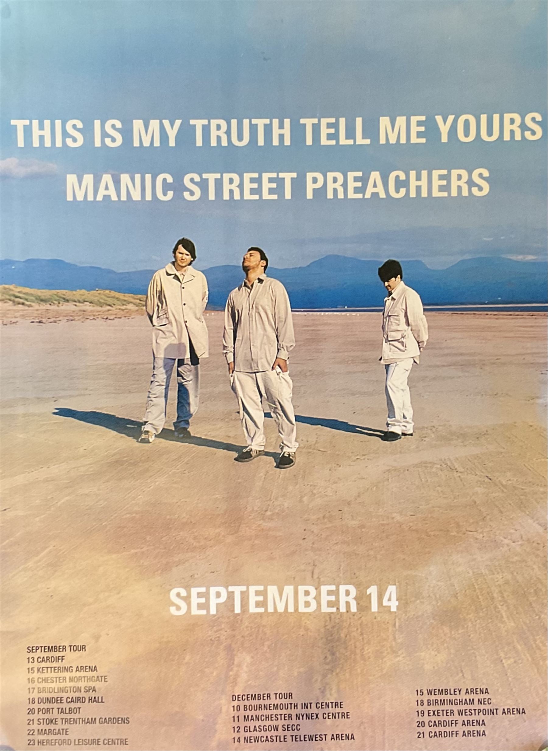 Advertising posters of art and music interest to include: large Manic Street Preachers tour poster - Image 3 of 12