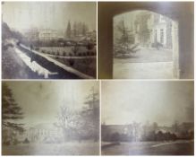 Bramham College - Folio containing twelve photographs of the college taken in 1871 and a number of g