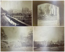 Bramham College - Folio containing twelve photographs of the college taken in 1871 and a number of g