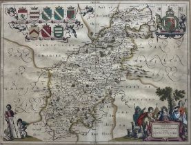 Jan Jansson (Dutch 1588-1664): 'Comitatus Northantonensis vernacule Northampton Shire' (Northamptons