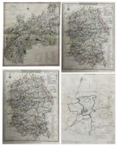 Collection of 18th and 19th century engraved maps of Wiltshire