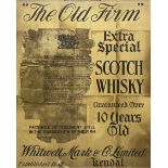 Late 19th/early 20th century advertising poster - 'The Old Firm Scotch Whisky'