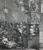 William Hogarth (British 1697-1764): 'Credulity Superstition and Fanaticism - a Medley' etching and