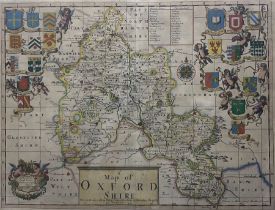 Philip Lea (British fl.1683-1700) and Christopher Saxton (British c1540-c 1610): 'A Map of Oxfordshi