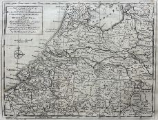 Thomas Kitchin (British 1719-1784): 'A New and Exact Map of the Provinces of Holland