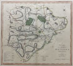 Charles Smith (British 1768-1854): 'A New Map of the County of Rutland'