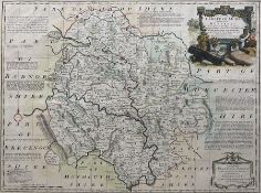 Emanuel Bowen (British 1694-1767): 'An Accurate Map of Herefordshire divided into its Hundreds'