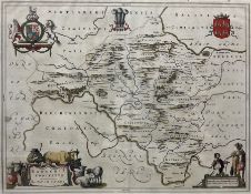 Johannes (Joan) Blaeu (Dutch 1596-1673): 'Radnoria Comitatus Radnor Shire'
