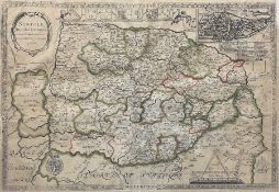 Philip Lea (British fl.1683-1700) and Christopher Saxton (British c1540-c 1610): 'Norfolk'