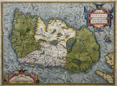 Abraham Ortelius (Belgian 1527-1598): ‘Eryn. Hiberniae Britannicae Insulae Nova Descriptio. Irlandt’