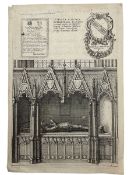 Wenceslaus (Wenzel) Hollar (Czech 1607-1677): 'Tomb of Sir Simon Burley'