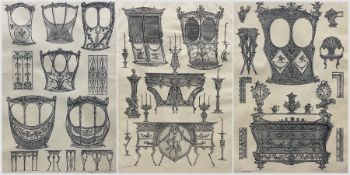 Giovanni Battista Piranesi (Italian 1720-1778): Neo-Classical Designs for Furniture