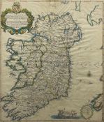 John Overton (British 1640-1713) and Robert Morden (British 1650-1703): 'A New Map of Ireland'