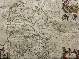 Jan Jansson (Dutch 1588-1664): 'Herefordia Comitatus Vernacule - Herefordshire'