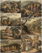 Thomas Rowlandson (British 1756-1827): 'River Camel' 'Router Mountain' 'Devils Jump' Cornwall