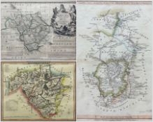 Collection of 18th and 19th century maps of Rutlandshire and Radnorshire including those by Thomas K