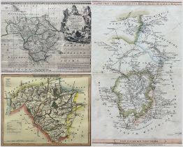 Collection of 18th and 19th century maps of Rutlandshire and Radnorshire including those by Thomas K