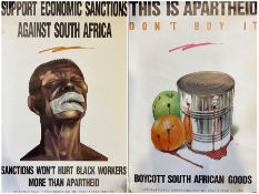 Political Interest - collection of vintage political posters predominantly relating to South Africa