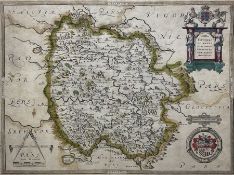 Christopher Saxton (British 1543-1610): 'Frugiferi ac Ameni Herefordiae Comitatus Delinlatio'