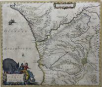 John Ogilby (British 1600-1676): 'Regna Congo et Angola'