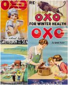 Advertising posters to include: set four 'OXO' advertising posters