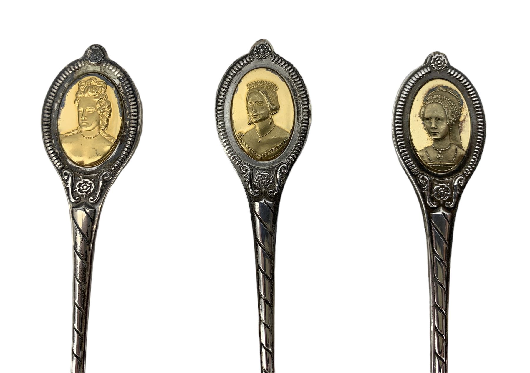 Set of six silver jubilee silver teaspoons 'The Sovereign Queens spoon collection' - Image 6 of 6