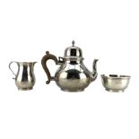 Silver three piece teaset