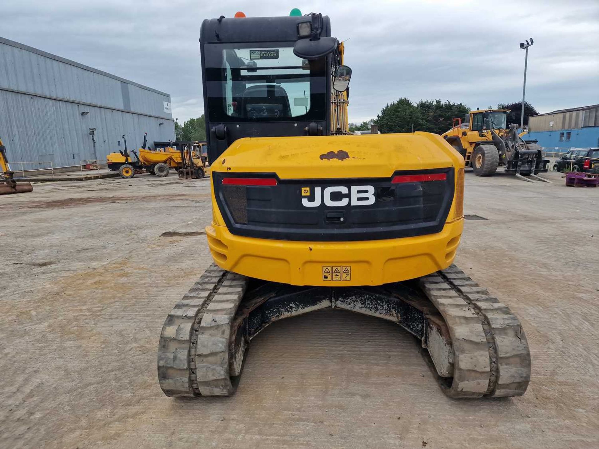 2015 JCB 85Z-1 ECO Rubber Tracks, Blade, Offset, CV, JCB Hydraulic QH, Piped, Aux. Piping, 60" Bucke - Image 4 of 80