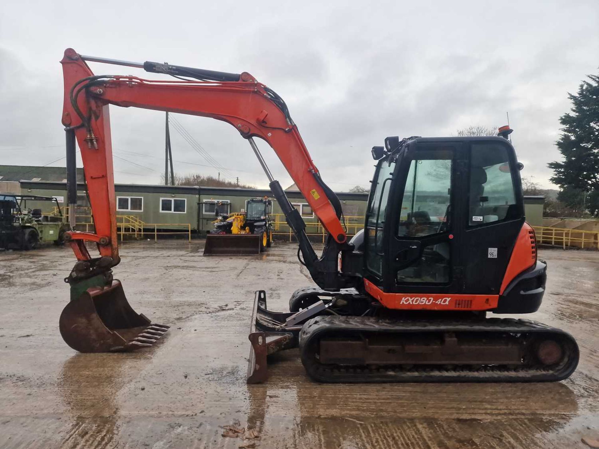 2017 Kubota KX080-4 Rubber Tracks, Offset, CV, Geith Hydraulic QH, Piped, Aux. Piping, A/C, 36" Buck - Image 2 of 108