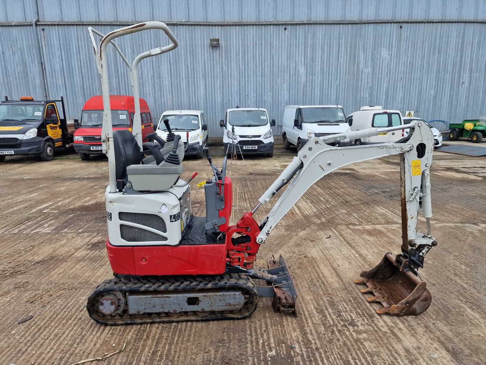 2019 Takeuchi TB210R Rubber Tracks, Blade, Offset, Manual QH, Piped, Expanding Undercarriage, Roll B - Image 6 of 96