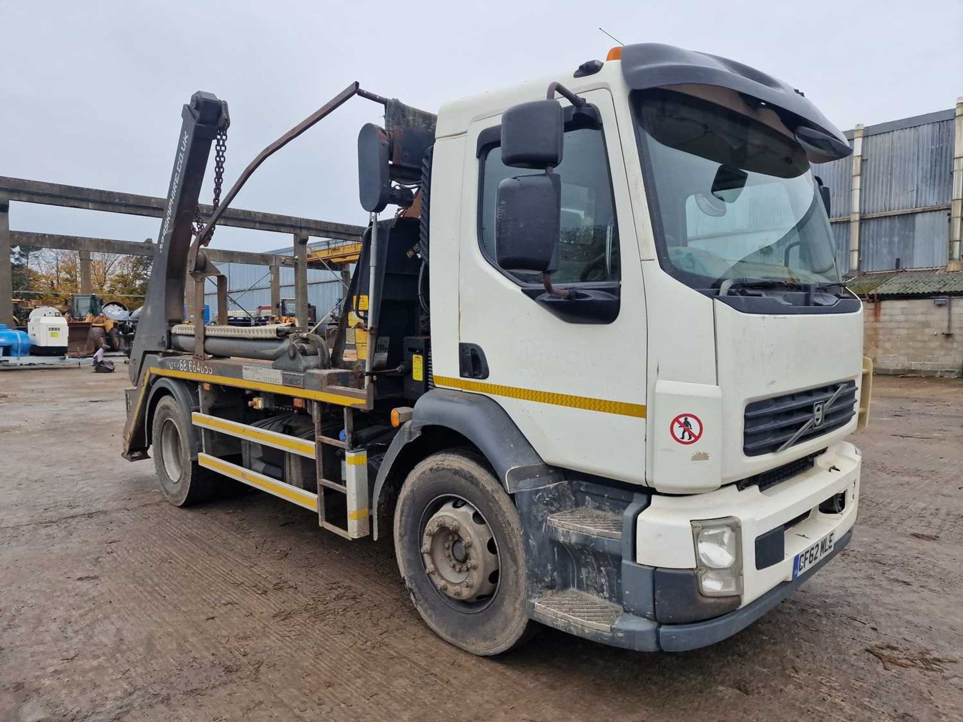 2012 Volvo FL 4x2 Skip Loader Lorry, Hyvalift Gear, Easy Sheet, WLI, Reverse Camera, Manual Gear Box - Image 8 of 46