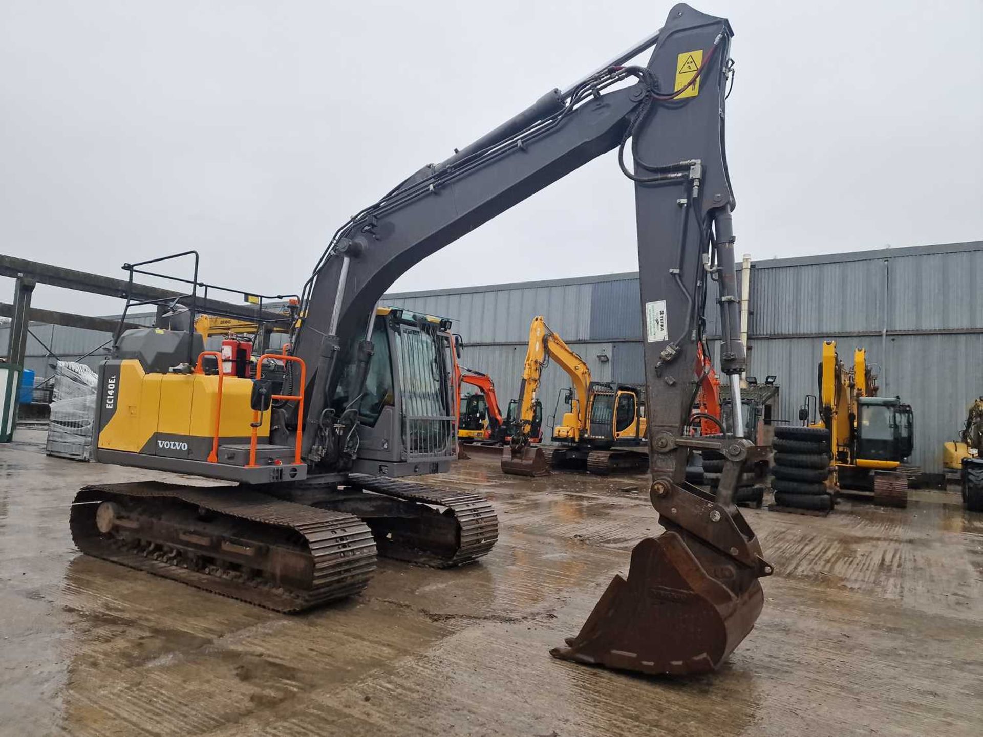 2018 Volvo EC140EL, 700mm Steel Tracks, CV, Hill Hydraulic QH, Piped, Reverse & Blind Spot Camera, A - Image 7 of 108