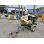 2007 Pezzola PZ150 Single Axle Wood Chipper, Lombardini Engine